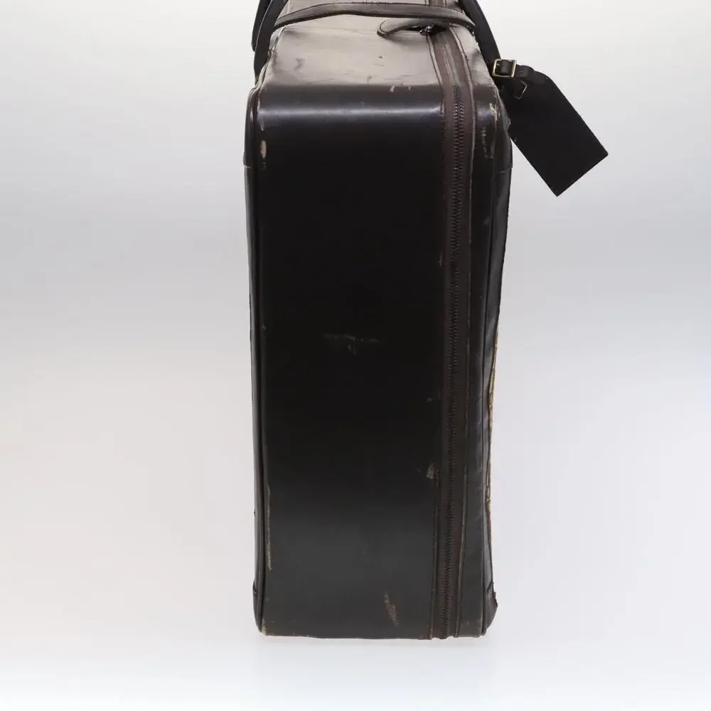 DIOR Trotter Canvas Suitcase Brown